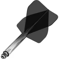 Mission Force 90 Gradient Transparent Black NO2 - Dart Flights