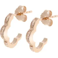 Orphelia 'Onyx' Dames 925 Sterling Zilveren Oorbellen - Roze ZO-7127/RG