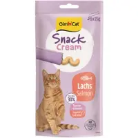 GimCat 8x Kattensnack Cream Zalm 6 X 15 Gr