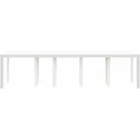 vidaXL Tuin Tafel Wit 300 x 100 x 73 cm poly rattan