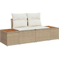 vidaXL Tuinbank Set 5 st Beige en Crème