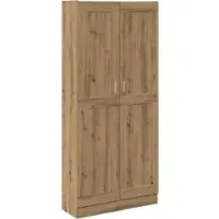 vidaXL Hoge kast 82,5x30,5x185 cm bewerkt hout artisanaal eikenkleur