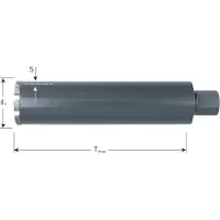Rotec Diamantboor | Grijs | Droog | 1.1/4" | 5 Segm. | Ø52x300 - 776.0522