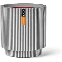 Capi Europe Vaas cylinder groove nl 44x46cm ivoor