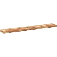 vidaXL Wandschap zwevend olieafwerking 120x20x4 cm massief acaciahout