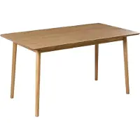 Beliani ELVYN - Eettafel - Lichtbruin - 140 x 80 cm - Eikenfineer