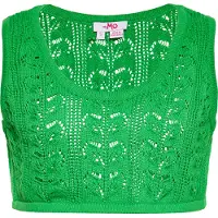 Mymo Gebreide top grasgroen