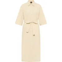 Dreimaster Overhemd jurk Dames lichtbeige