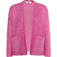 Mymo Gebreid vest 'Blonda' roze gemêleerd / wit