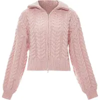 Mymo Gebreid vest oudroze