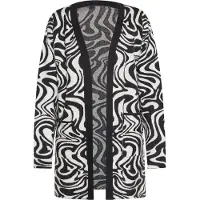 Mymo Gebreid vest zwart / wit