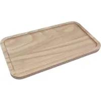 Playwood Hobbygroep dienblad rubberhout klein - serveerplateau keuken 26x14 cm.