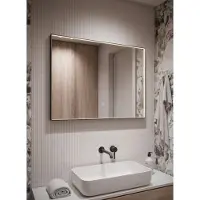 Badplaats Badkamerspiegel bristol led 80 x 60 cm led verlichting badkamer