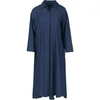 Conquista Indigo midi jurk met zijsplitten