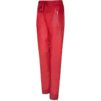Infinity Leather Joggingbroek van rood nappaleer voor dames