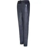 Infinity Leather Zwart leren nappabroek voor dames, joggingbroek