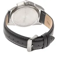 Morphic M63-serie horloge met leren band en datum