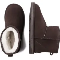 EVER AU Boots 'Falcon' chocoladebruin / wit