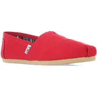 Toms Dames Classics Canvas Pumps in Rood