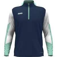 Jako Dynamic Trainingstrui 1/4-Zip Kids Donkerblauw Wit Lichtgroen