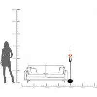 Kare Design vloerlamp Sugar, multicolor, Woon-/ Eetkamer, Glas, Design, vloerlamp