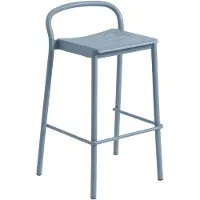 Muuto Linear Steel Counter Bar Stool Pale Blue | 75 cm