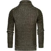 Rusty neal Chunky bikertrui met hoge kraag en hoge coltrui