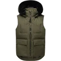 NAVAHOO Bodywarmer 'Zimthäschen XIV' olijfgroen