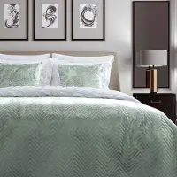 Zohome Bedsprei Madeline - Groen 180 x 260 cm