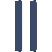 vidaXL Hoofdbord LED 183x16x78/88 cm stof blauw