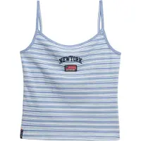 Superdry Athletic Essentials Cami Top Slanke Pasvorm Lichtblauw Grootte: 42