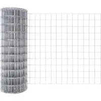 vidaXL Euro-hek met grondpennen 25 x 0,6 m Gegalvaniseerd staal Mesh