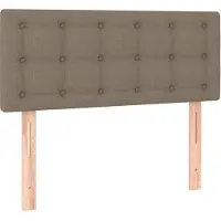 vidaXL Hoofdbord 90x5x78/88 cm stof taupe
