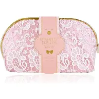 Accentra Badeset ROMANTIC DREAMS in Kosmetiktasche, inkl. 100ml Duschgel, 15g Netzschwamm, Duft: Tea Rose & V