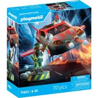 Playmobil | Helden | Multifunctioneel heldenvoertuig | Speelgoed vanaf 4 jaar | Cadeau voor kinderen | Veelzijdig actievoertuig | Met schietfunctie & speelfiguur | 71832