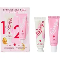 Lanolips Lip Rituals Set – Scrub & Balm Duo met Aardbeiensmaak – 2 x 10g Lippenverzorging
