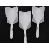 Cuesoul - Tero Flight System AK5 Rost Big Wing - Clear White - Dart Flights