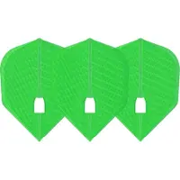 L-Style Champagne L3 Shape Dimple Lime Green - Dart Flights
