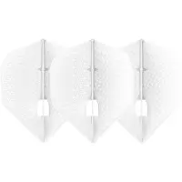 L-Style Champagne L3 Shape Dimple Pearl White - Dart Flights