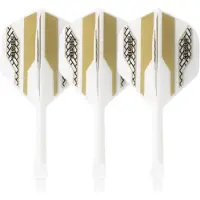 Cuesoul - Tero Flight System AK5 Rost Golden Pattern - White Standard - Dart Flights