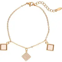 Gaya Armband lichtbeige / goud