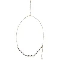 Gaya Ketting goud / zwart / wit