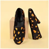 Hums Leopard suede loafer brown aw2001