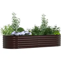 vidaXL Verhoogd bed Bruin 240 x 80 x 44 cm Staal
