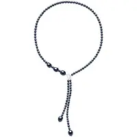 ATELIERS SAINT GERMAIN Ketting met echte gekweekte zoetwaterparels, rijstkorrel 5 mm en barok 11 mm
