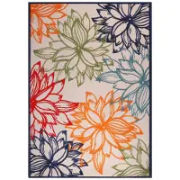 Muratap Binnen en buiten vloerkleed floral outdoor laagpolig tapijt 120x170 cm