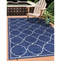 Muratap Berlin outdoor vloerkleed binnen en buiten laagpolig tapijt tuin - 150 cm rond