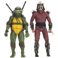 NECA Teenage Mutant Ninja Turtles Film Uit 1990 Dakgevecht Shredder Vs Leo Actiefiguur 18 Cm