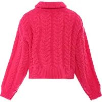 Mymo Gebreid vest magenta