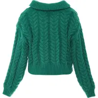 Mymo Gebreid vest smaragd